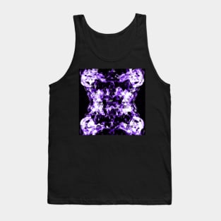 Electrifying ultra violet purple sparkly triangle flames Tank Top